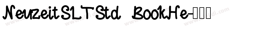 NeuzeitSLTStd BookHe字体转换